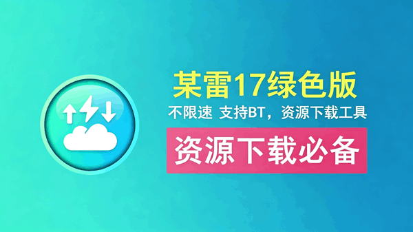 某雷17绿色版 编号：1027 不限速，支持BT磁力